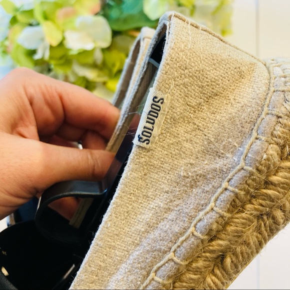 Soludos beige/red/black tribal embroidered shoes - Picture 8 of 8